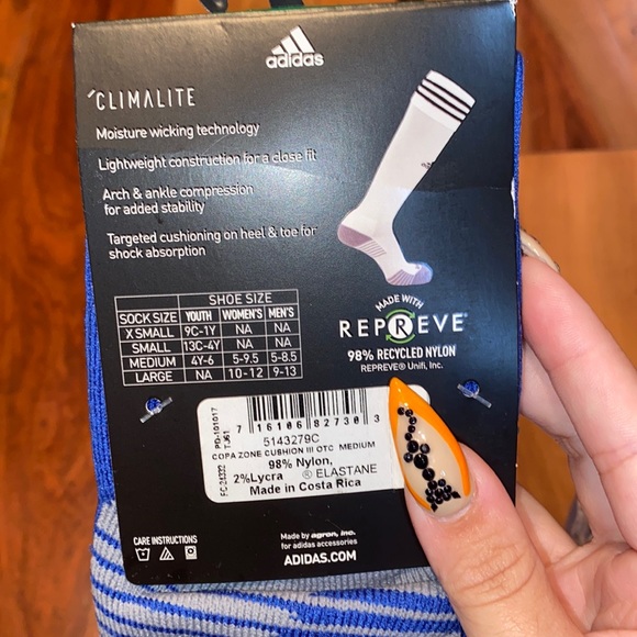 NWT - ADIDAS CLIMALITE SOCCER COPA ZONE CUSHION - SIZE MEDIUM - Picture 4 of 4